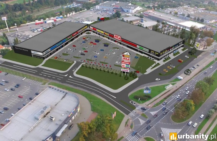 Retail Park Mieszka - wizualizacja
