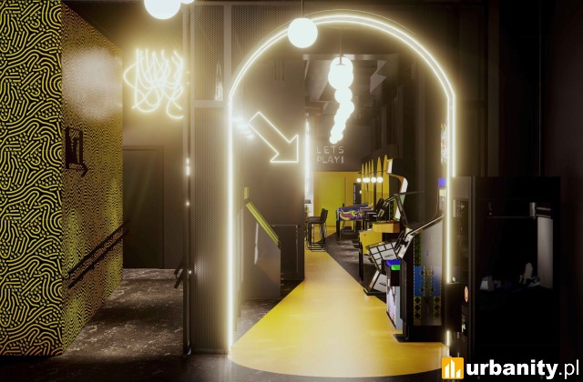 Projekt Centrum Rozrywki Arcade Bee, wiz. Archas Desing