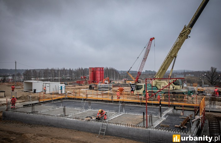Postęp prac na budowie Instalacji Termicznego Przekształcania Odpadów w Olsztynie
