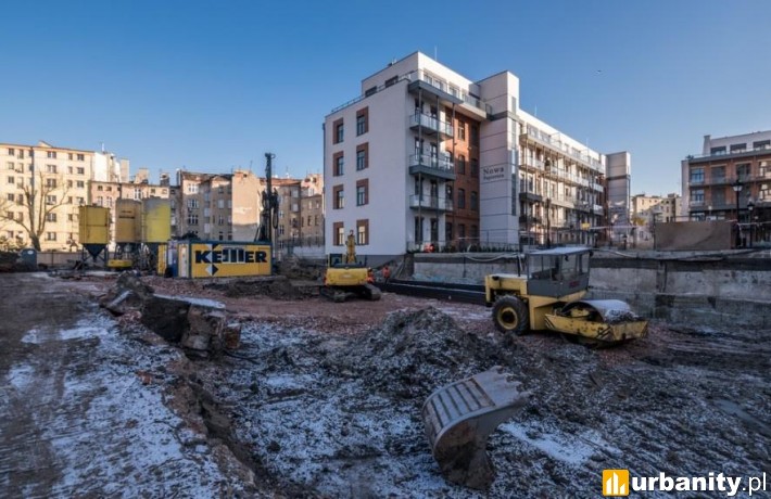 Prace ziemne na działce przy ulicy Pułaskiego we Wrocławiu