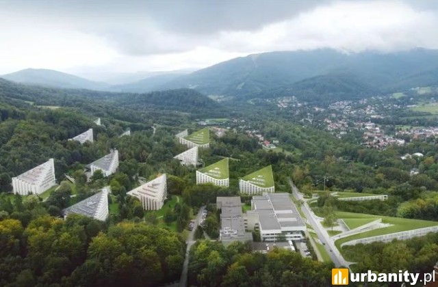 Uzdrowisko Ustroń po modernizacji, wizualizacja, wiz. materiały inwestora