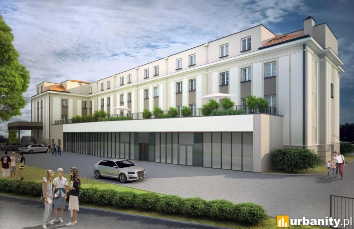 Budynek dawnego domu kultury po przebudowie, wiz. Spcetrum Development