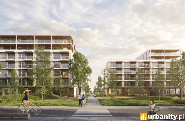 Projekt osiedla przy Bokserskiej na Służewcu, wiz. materiały inwestora