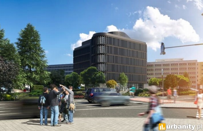 Biurowiec Corner Point w Rzeszowie, ostateczny projekt, wiz. MWM Architekci