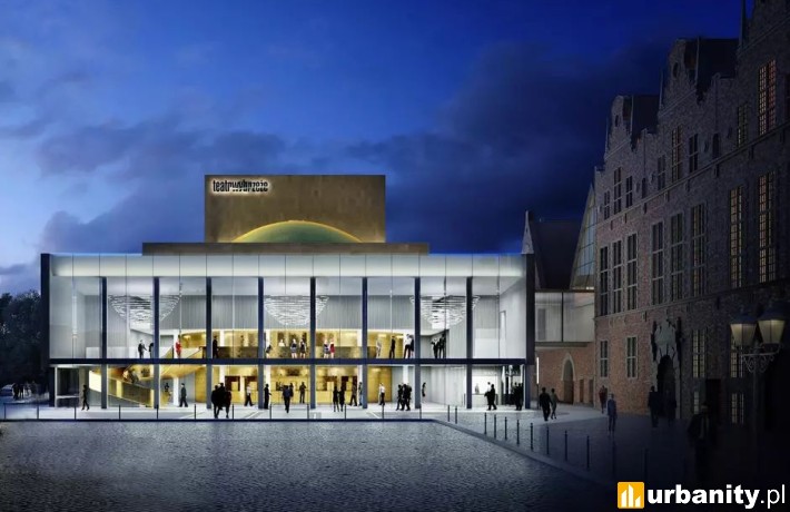 Duża Scena Teatru Wybrzeże, wiz. materiały inwestora