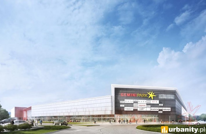 Projekt centrum handlowego Gemini Park Tychy