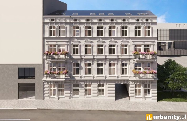 Wizualizacja inwestycji Kamienica przy Parku w Łodzi, fot. materiały dewelopera