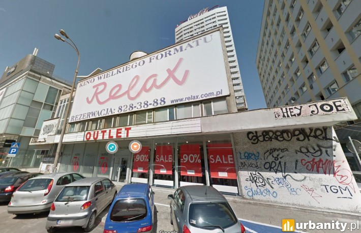 Tak obecnie wygląda budynek dawnego kina Relax, fot. googlemaps