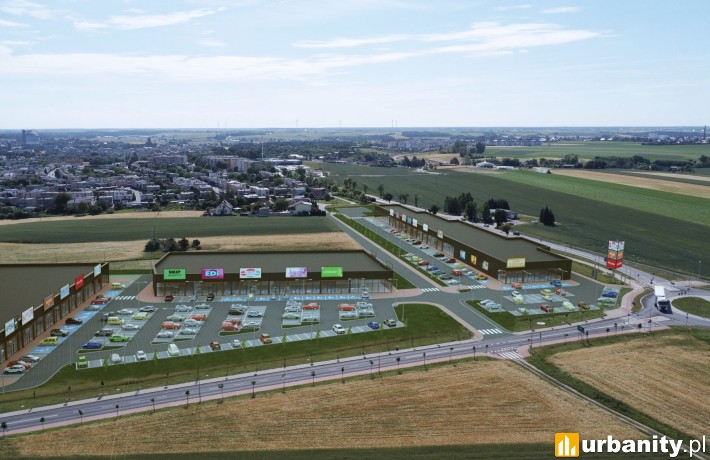 Projekt parku handlowego o powierzchni najmu ok. 9 000 mkw., wiz. materiały prasowe