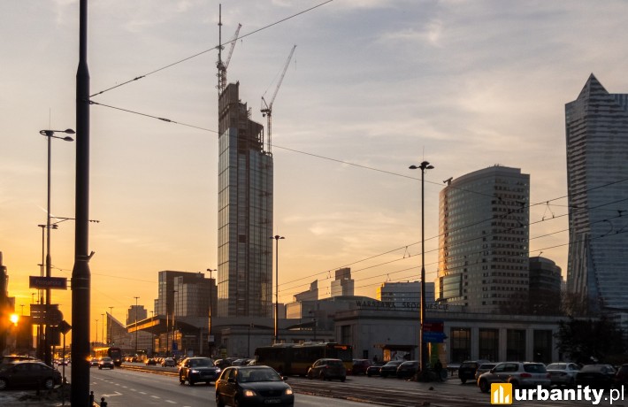 Varso Tower z docelową wysokością 310 metrów (fot. Redzio)