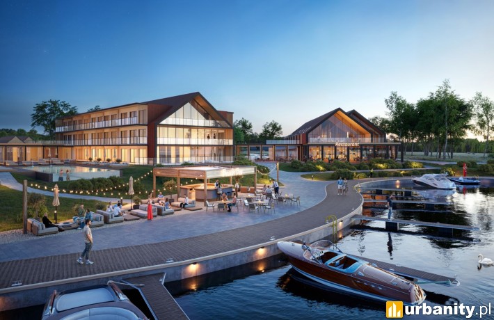 Projekt inwestycji Vista Mikołajki, wizualizacja, wiz. materiały inwestora