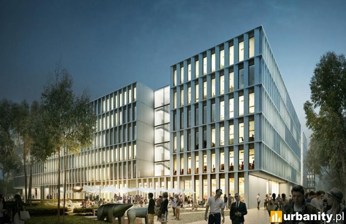 Wizualizacja warszawskiego biurowca przy Bobrowieckiej 8