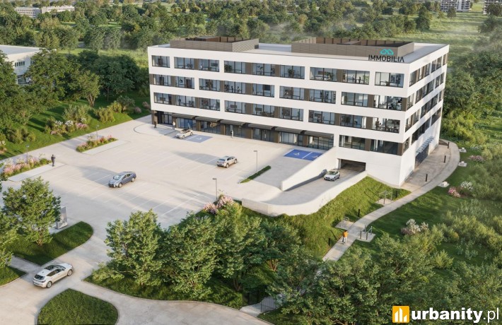 Projekt biurowca przy Związkowej 14 w Lublinie, wiz. materiały inwestora