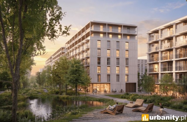 Projekt osiedla przy Bokserskiej na Służewcu, wiz. materiały inwestora