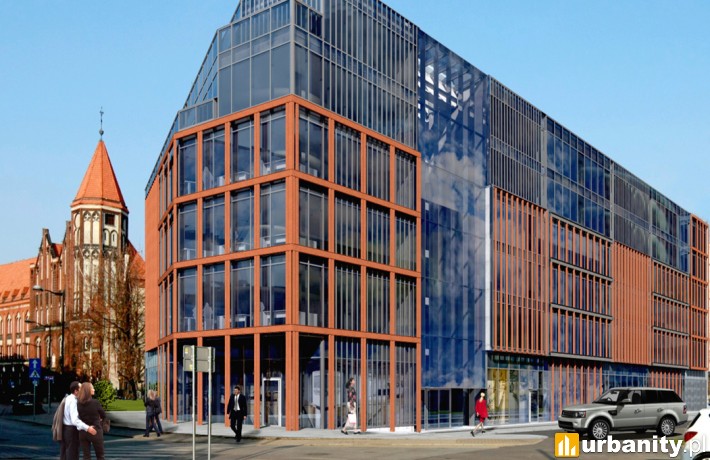 Projekt biurowca przy Dworcowej 25 w Gliwicach