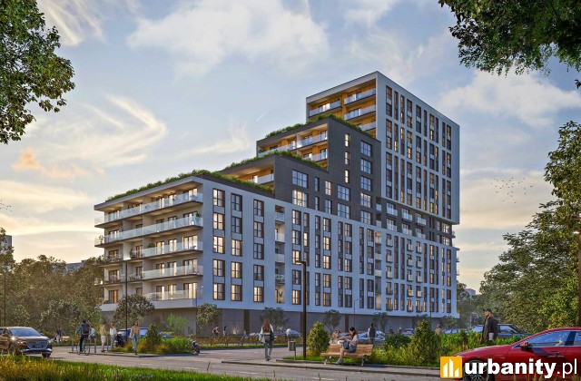 Katowicka Residence, projekt inwestycji, wiz. materiały dewelopera