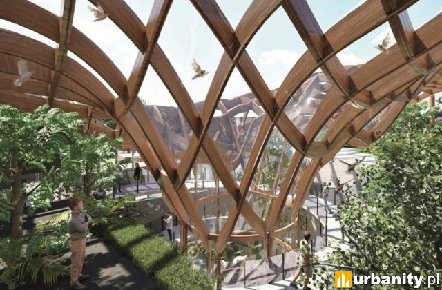 Pawilon Żywiołów w Orientarium Zoo Łódź, koncepcja architektoniczna, wiz. materiały inwestora