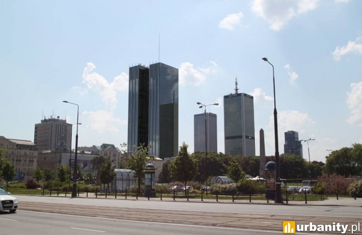 Wstępna koncepcja wieżowca Roma Tower w Warszawie