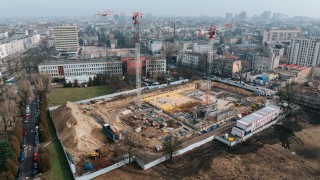 Budowa nowej siedziby Sądu Rejonowego w Łodzi, fot. Balzola Polska