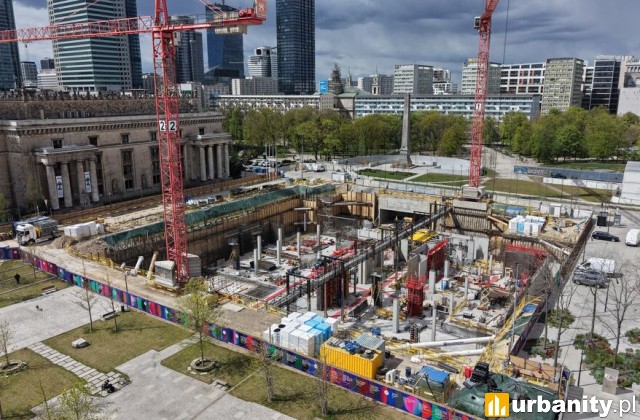 Budowa TR Warszawa odnotowuje finał robót związanych z wykonaniem wykopu, fot. Marta Ejsmont / WARBUD SA