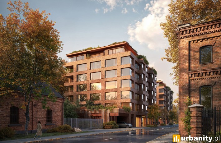 Projekt inwestycji przy Tymienieckiego 17 w Łodzi, wiz. materiały inwestora