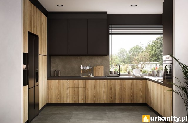 Gres imitujący beton świetnie sprawdzi się w aranżacji minimalistycznych wnętrz. Fot. Domni.pl