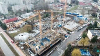 Widoczne postępy prac na budowie osiedla Bardowskiego 1