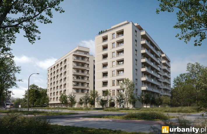 Conrada 28 na Bielanach, rusza sprzedaż mieszkań, wiz. materiały dewelopera