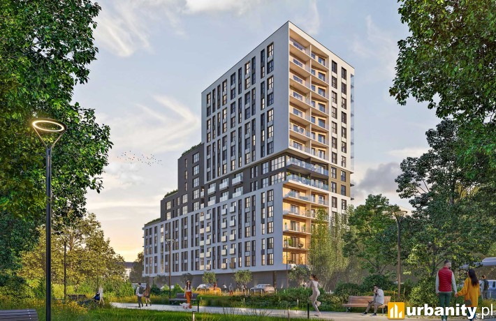 Katowicka Residence, projekt inwestycji, wiz. materiały dewelopera