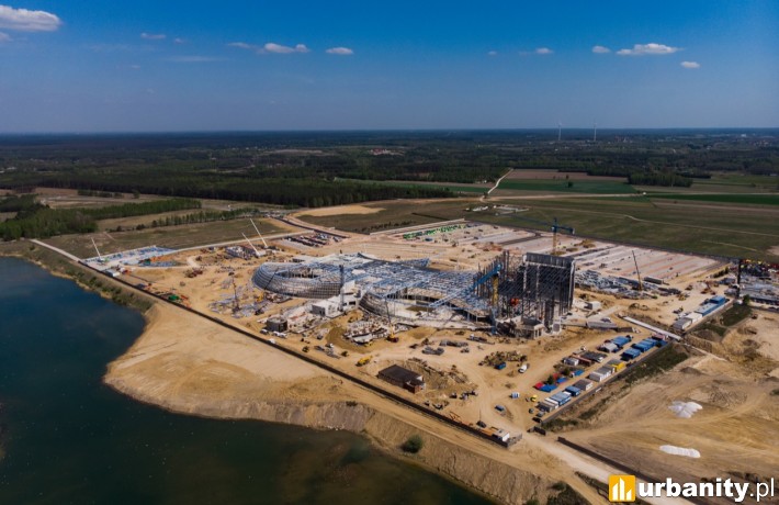 Tak obecnie wygląda budowa Suntago Wodny Świat (maj 2019 r. fot. parkofpoland.com)