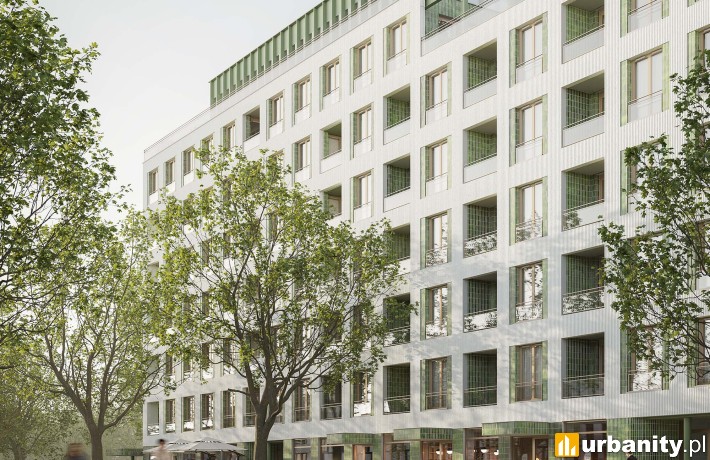 Projekt inwestycji przy Przasnyskiej 6a na warszawskim Żoliborzu, wiz. materiały dewelopera