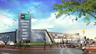 Projekt galerii handlowej Quick Park w Oławie