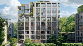 Projekt apartamentowca przy Szarej 10A na Powiślu, wiz. materiały inwestora