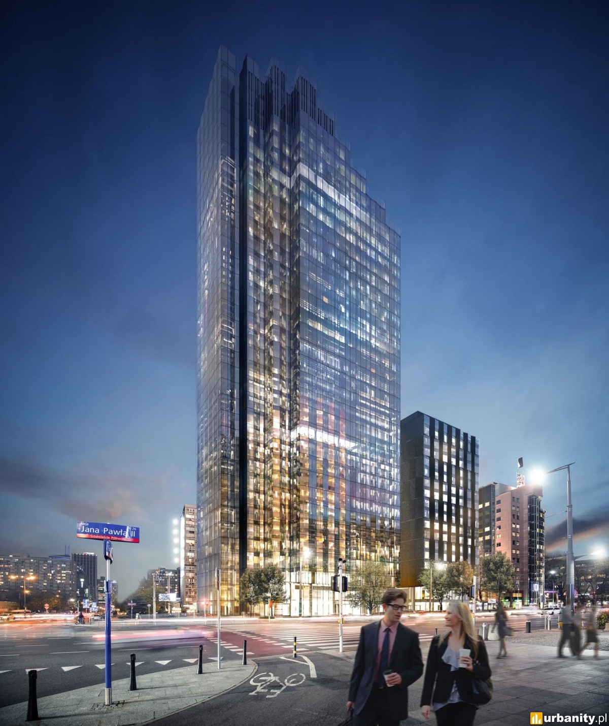 Upper One Ponad 130-metrowy wieżowiec i 55-metrowy hotel. W centrum Warszawy trwa ...