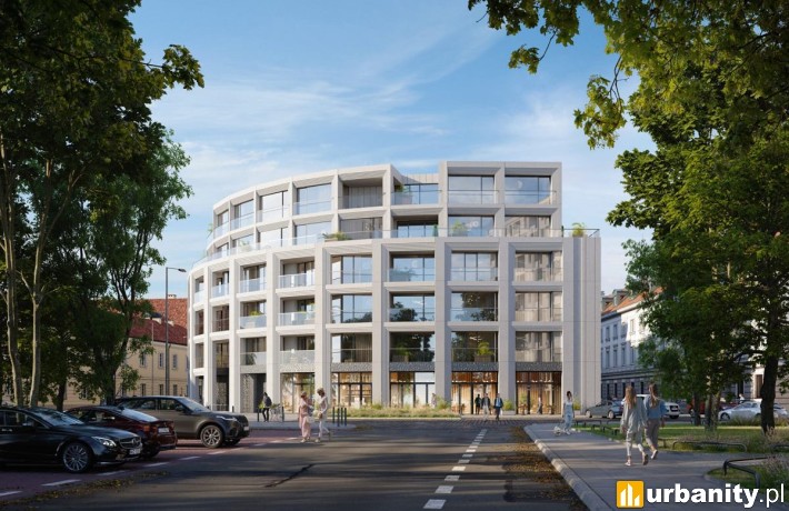 Projekt inwestycji przy placu Bankowym w Śródmieściu, wiz. materiały inwestora