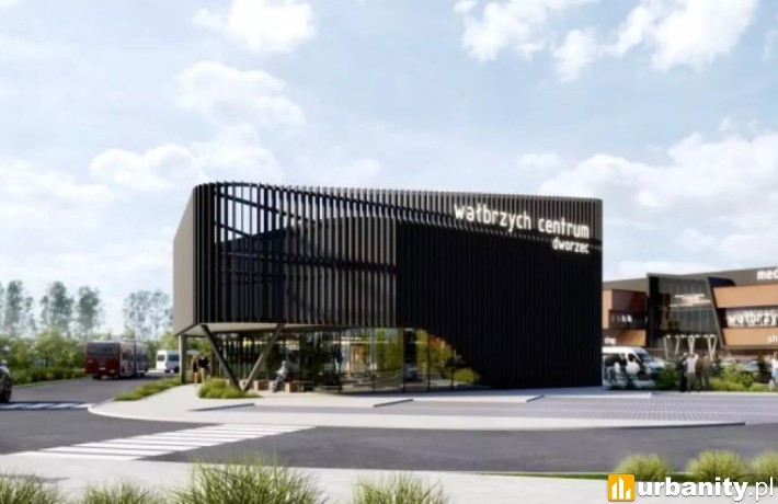 Zintegrowane Centrum Przesiadkowe Wałbrzych, wiz. materiały inwestora