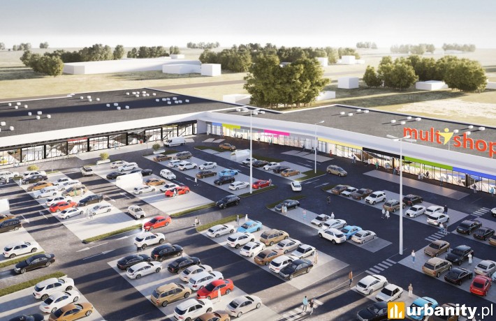 Multishop Sochaczew po przebudowie, wizualizacja, fot. materiały prasowe