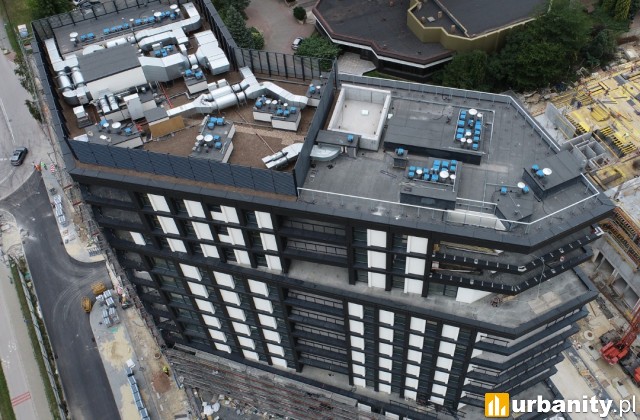 Pierwsza wieża inwestycji na ukończeniu, fot. Trust Investment