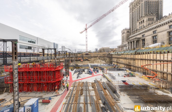 Budowa TR Warszawa odnotowuje finał robót związanych z wykonaniem wykopu, fot. Marta Ejsmont / WARBUD SA