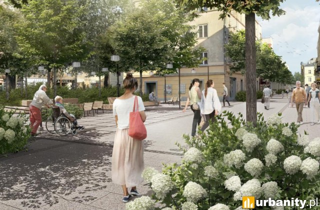 Projekt modernizacji Chmielnej, fot. ZTP Warszawa