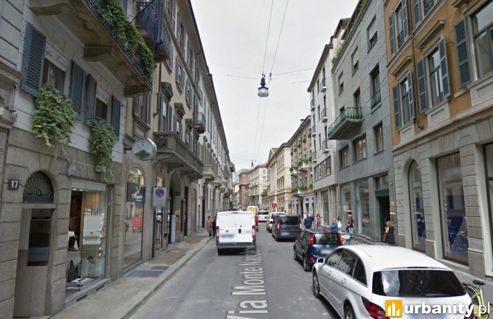 Via Montenapoleone w Mediolanie