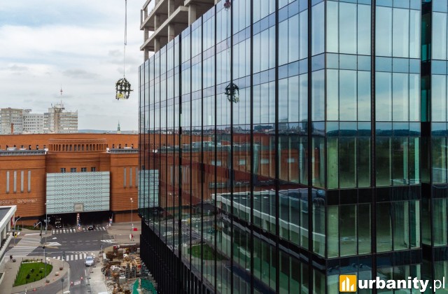 Wiecha na budowie wieżowca Andersia Silver, fot. materiały prasowe