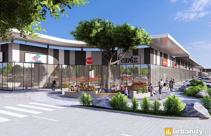 BIG Piła - nowe centrum handlowe, wiz. materiały inwestora