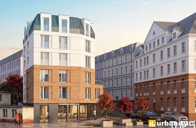Projekt inwestycji przy Czarnieckiego w Szczecinie, wiz. TUES Pracownia Architektury