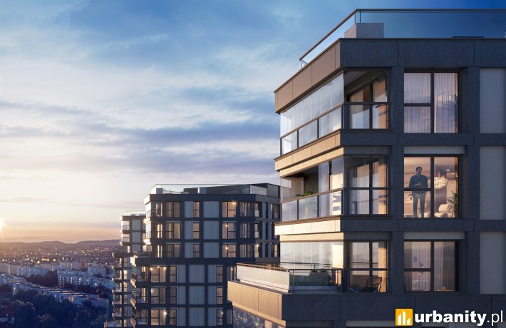 Mieszkańcy inwestycji SkyTrust będą mieli widok na panoramę Kielc, wiz. materiały inwestora
