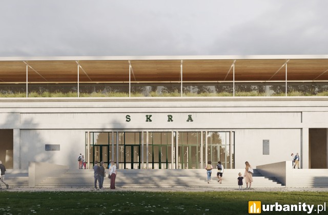 Tak wyglądały będą nowe obiekty sportowe na terenie Skry, wiz. Bujnowski Architekci i ATJ ARCHITEKCI