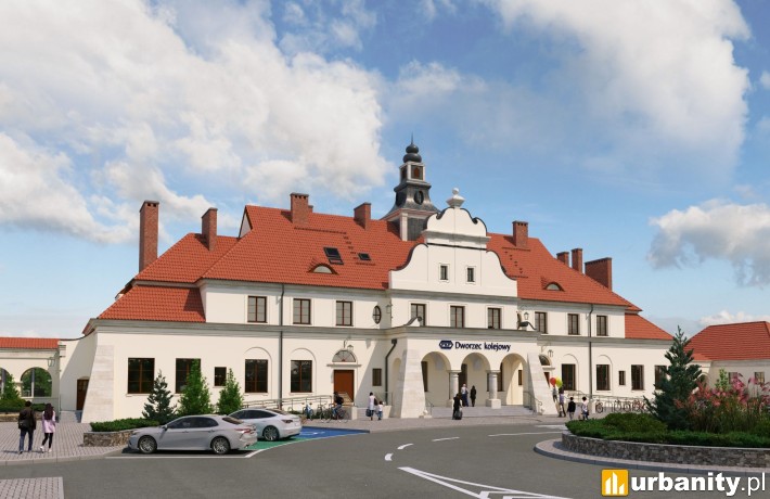 Dworzec kolejowy PKP w Żyrardowie, projekt inwestycji, wiz. PKP S.A.