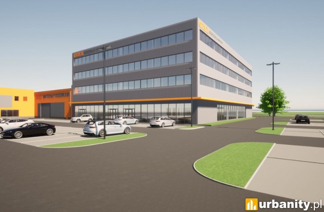 Projekt biurowca OBI, który powstanie w sąsiedztwie, wiz. materiały prasowe