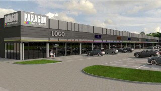 Wizualizacja parku handlowego pod szyldem Paragon Park, wiz. materiały dewelopera