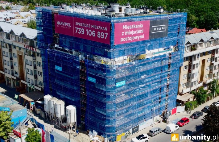 Tak wygląda budowa apartamentowca przy Sengera 1, fot. Chemobudowa